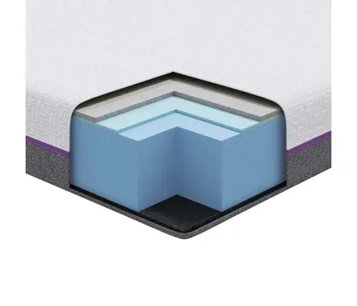 Čiužinys Balta Ir Pilka 70 X 200 Cm Atminties Putos