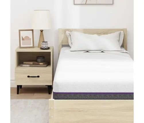 Čiužinys Balta Ir Pilka 70 X 200 Cm Atminties Putos