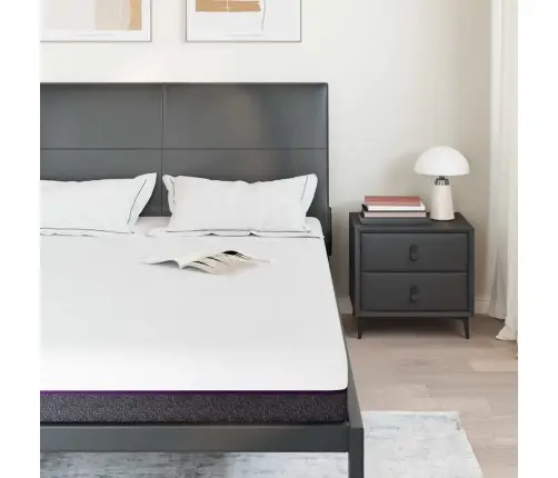 Madrats Valge Ja Hall 140 X 200 Cm Mälupadi