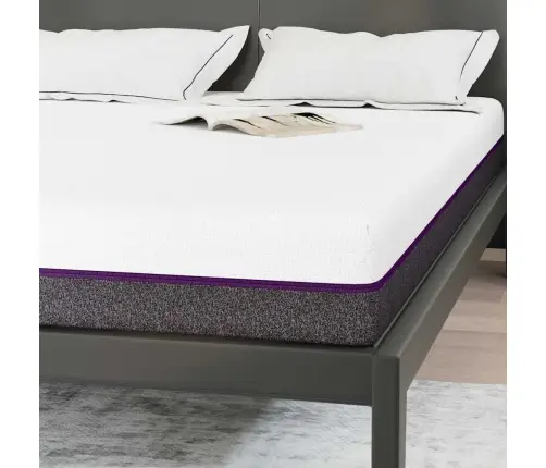 Madrats Valge Ja Hall 140 X 200 Cm Mälupadi