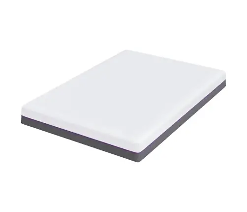 Madrats Valge Ja Hall 140 X 200 Cm Mälupadi