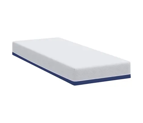 Matrači Balts, Zils 80 X 200 Cm 100% Poliestera Žakarda Audums Vidaxl Matrači Balts, Zils 80 X 200 Cm 100% Poliestera Žakarda Audums Vidaxl