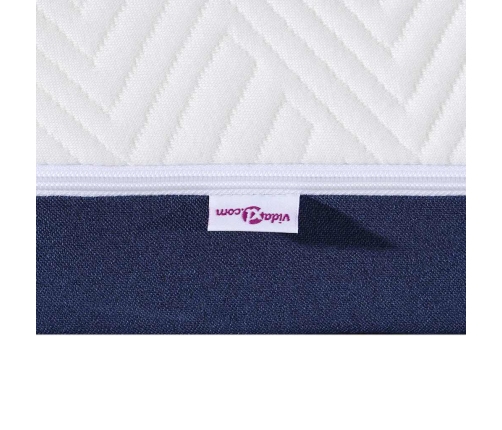 Matrači Balts, Zils 100 X 200 Cm 100% Poliestera Žakarda Audums Vidaxl