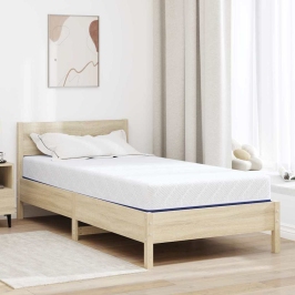 Matracis Balta Un Zila 100 X 200 Cm Gela Atmiņas Putu Vidaxl