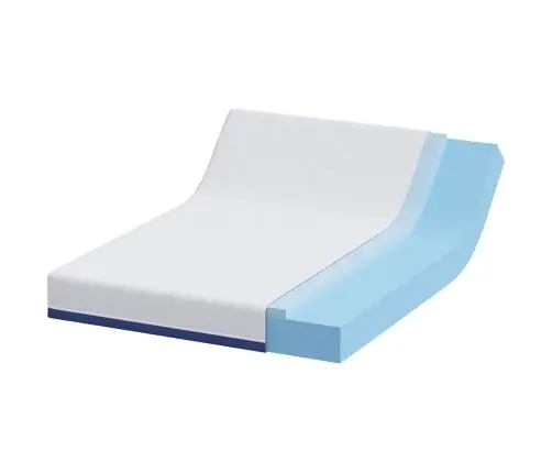 Čiužinys Balta Ir Mėlyna 140 X 200 Cm Gelinis Atminties Putų