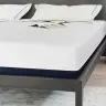 Matrači Balts, Zils 180 X 200 Cm 100% Poliestera Žakarda Audums Vidaxl