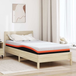 Matracis Balts Un Pelēks 90 X 190 Cm Gela Atmiņas Putu Vidaxl