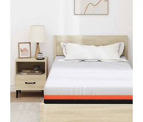 Čiužinys Balta Ir Pilka 120 X 200 Cm Gelinis Atminties Putų