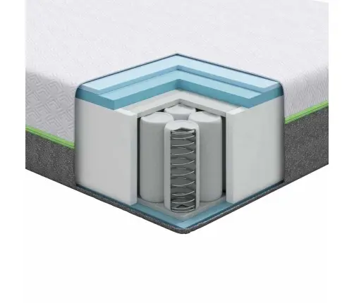 Matrači Balts, Pelēks 80 X 160 Cm Vidaxl