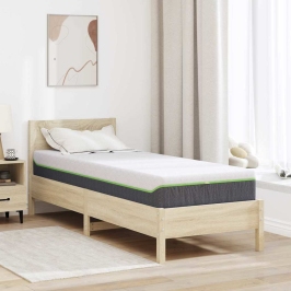Matracis Balts Un Pelēks 70 X 200 Cm Kabatas Atspera Vidaxl