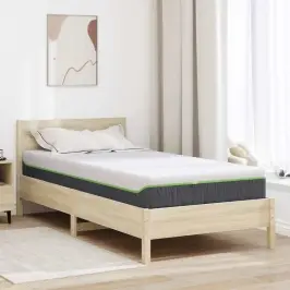 Matracis Balts Un Pelēks 90 X 200 Cm Kabatas Atspera Vidaxl