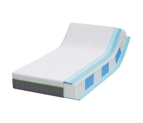 Matrači Balts, Pelēks 90 X 200 Cm Vidaxl