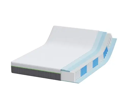 Matrači Balts, Pelēks 140 X 200 Cm Vidaxl