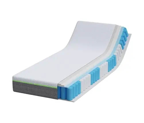 Matrači Balts, Pelēks 70 X 200 Cm Vidaxl