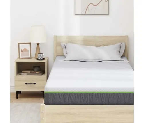 Čiužinys Balta Ir Pilka 90 X 190 Cm Kišeninė Spyruoklė