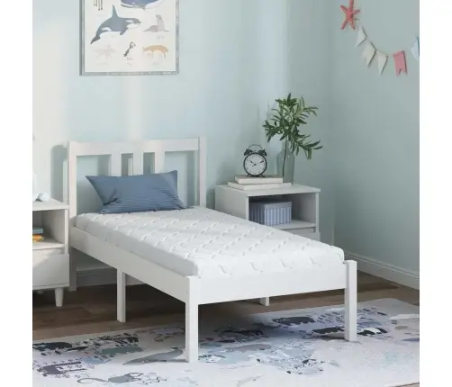 Matrači Balts 120 X 60 Cm 100% Poliestera Audums Vidaxl