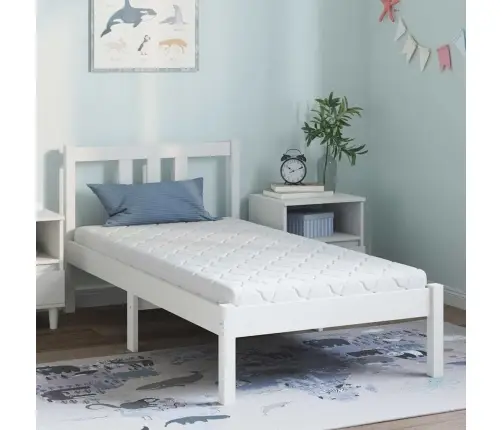 Madrats Kookoskihiga Valge 160 X 80 Cm Pu Vaht