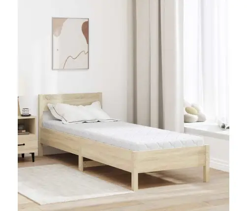 Matrači Balts 200 X 80 Cm 100% Poliestera Audums Vidaxl