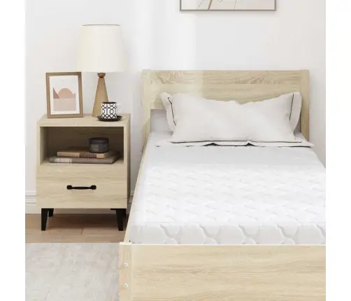 Matrači Balts 200 X 80 Cm 100% Poliestera Audums Vidaxl