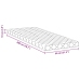 Matrači Balts 200 X 80 Cm 100% Poliestera Audums Vidaxl