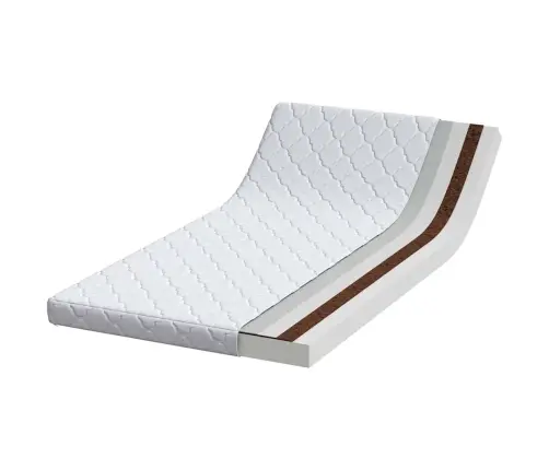 Matrači Balts 190 X 90 Cm 100% Poliestera Audums Vidaxl