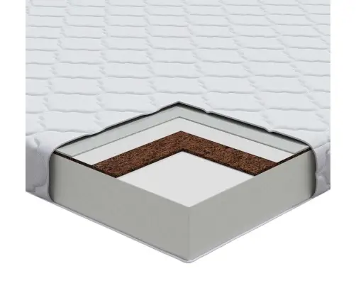 Matrači Balts 200 X 90 Cm 100% Poliestera Audums Vidaxl