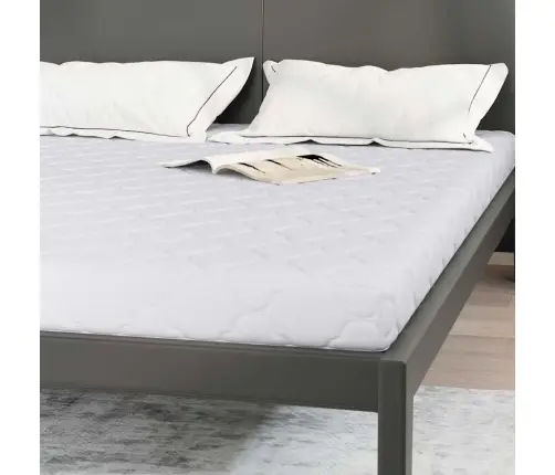 Matrači Balts 190 X 140 Cm 100% Poliestera Audums Vidaxl