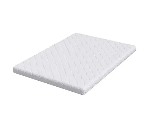Matrači Balts 200 X 140 Cm 100% Poliestera Audums Vidaxl