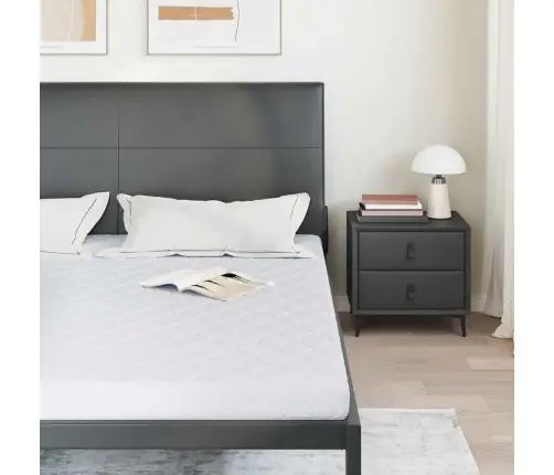 Matrači Balts 200 X 180 Cm 100% Poliestera Audums Vidaxl
