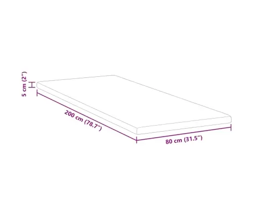 Čiužinio Pagalvėlės Balta 80 X 200 Cm Pu Putos