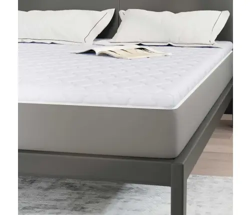 Matracīši Balts 140 X 190 Cm Bez Līmes Poliesters Vidaxl