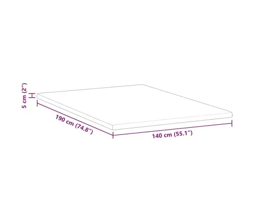 Matracīši Balts 140 X 190 Cm Bez Līmes Poliesters Vidaxl