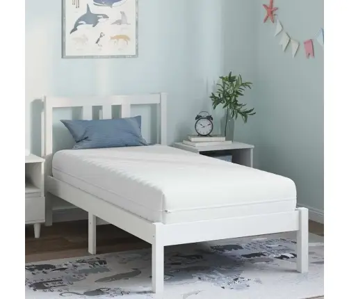 Matrači Balts 80 X 160 Cm 100% Poliestera Audums Vidaxl