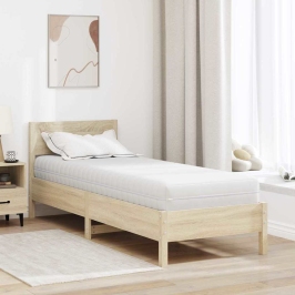 Matrace Ar Kokosriekstu Slāni Balts 80 X 200 Cm Kabatas Atspera Vidaxl