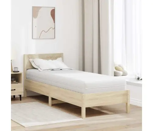 Matrači Balts 80 X 200 Cm 100% Poliestera Audums Vidaxl