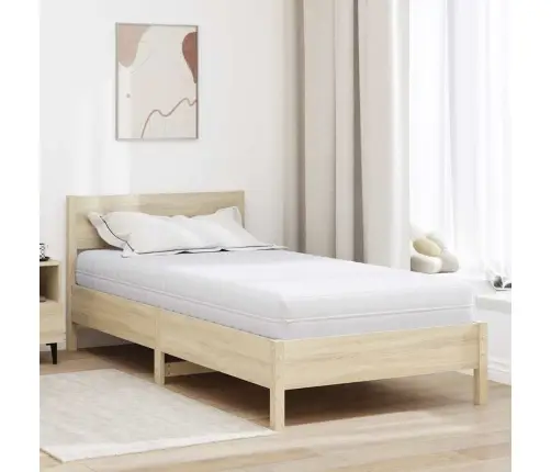 Matrači Balts 90 X 200 Cm 100% Poliestera Audums Vidaxl