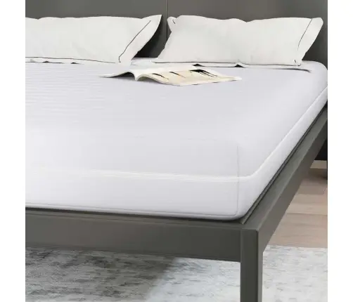 Matrači Balts 140 X 190 Cm 100% Poliestera Audums Vidaxl