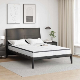 Čiužinys 2 Pcs Balta Ir Pilka 80 X 200 Cm Bonell Spyruoklė