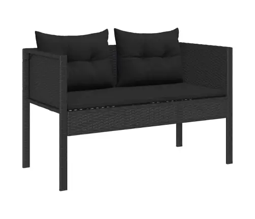 Dārza Dīvānu Komplekts 6 Pcs Melna Poliratāns Vidaxl