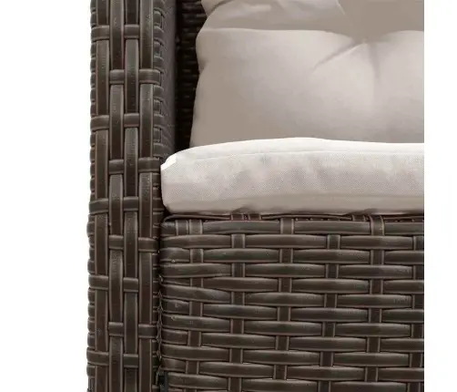 Aia Diivanikomplekt Padjaga 6 Pcs Pruun Ja Kreem Polürotang