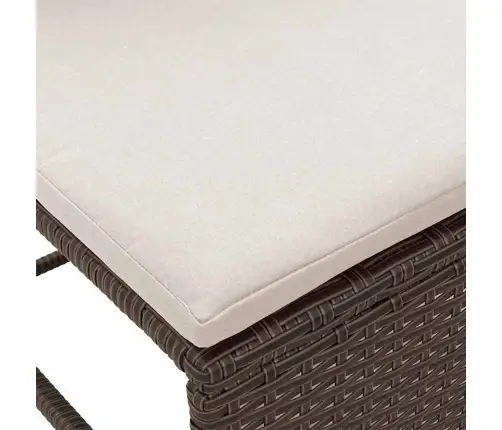 Aia Diivanikomplekt Padjaga 6 Pcs Pruun Ja Kreem Polürotang