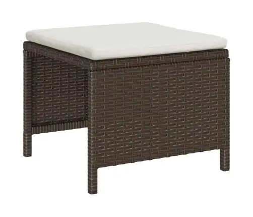 Aia Diivanikomplekt Padjaga 6 Pcs Pruun Ja Kreem Polürotang