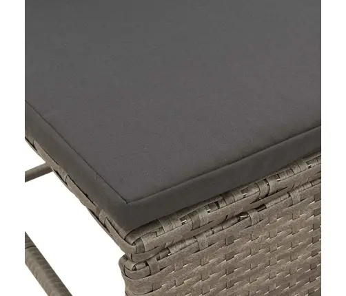 Sodo Sofų Rinkinys 6 Pcs Pilka Ir Tamsiai Pilka Poliratanas