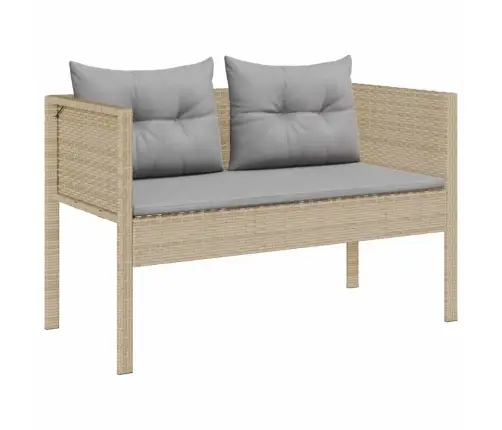 Dārza Dīvānu Komplekts 6 Pcs Bēša Un Gaiši Pelēka Poliratāns Vidaxl