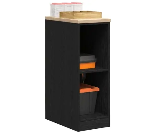 Garaaži Hoiukapp, Must 30X51X85 cm Männipuit