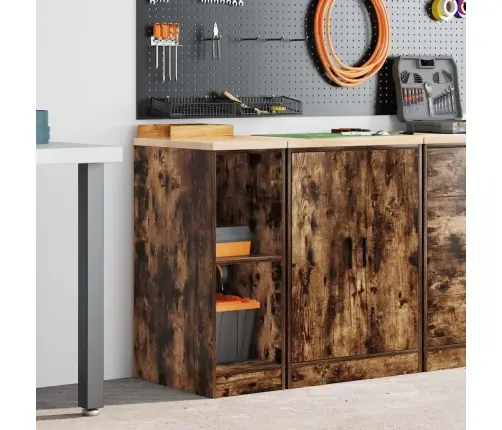 Garažo Spinta, 30X51X85 cm Pušies Medienos Masyvas