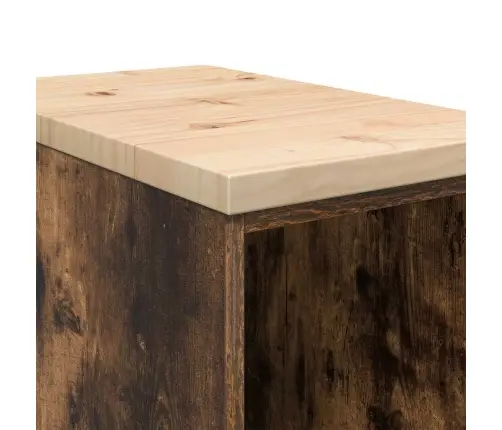 Garažo Spinta, 30X51X85 cm Pušies Medienos Masyvas