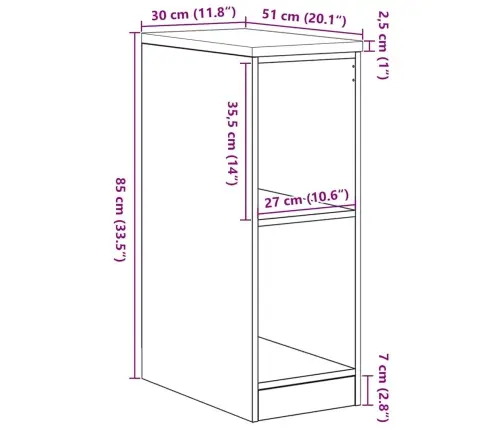 Garāžas Glabāšanas Skapis, 30X51X85 Cm Priedes Masīvkoks Vidaxl
