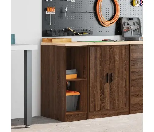 Garāžas Glabāšanas Skapis, 30X51X85 Cm Priedes Masīvkoks Vidaxl