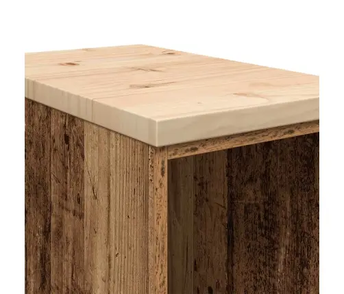 Garažo Spinta, 30X51X85 cm Pušies Medienos Masyvas